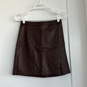 Abercrombie Vegan Leather Skirt